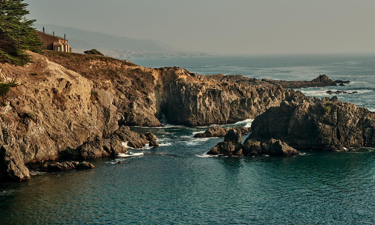Coastal view of the resort