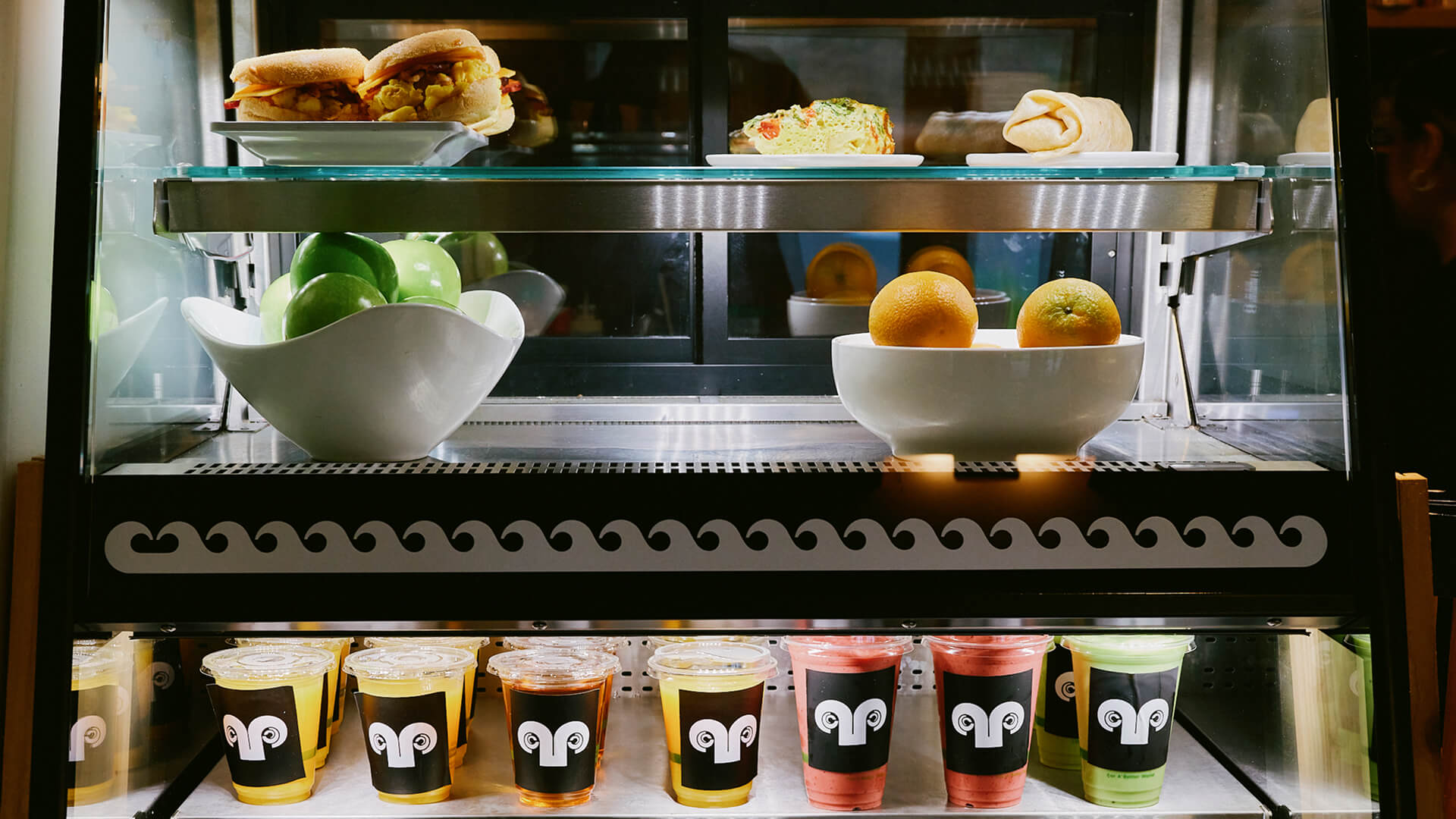 A variety of items on display