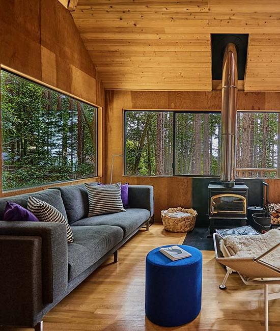 Redwood Rise Living Space & Fireplace