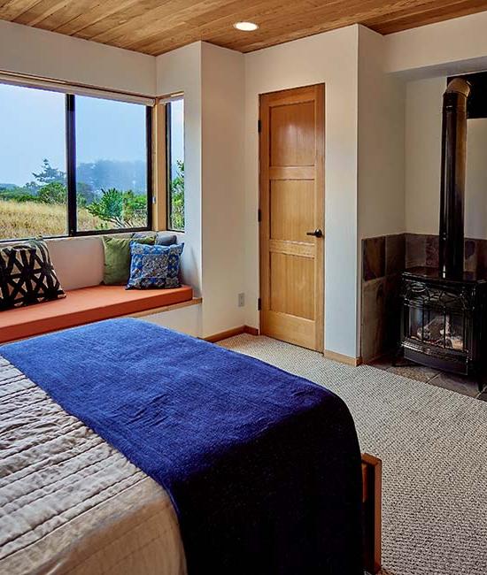 Whalebone Upstairs Bedroom With View & Fireplace