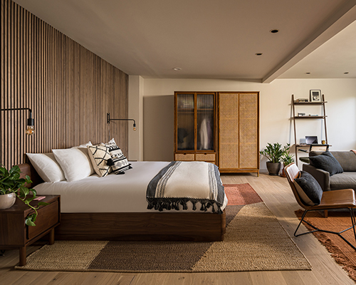 Bedroom with a wardrobe